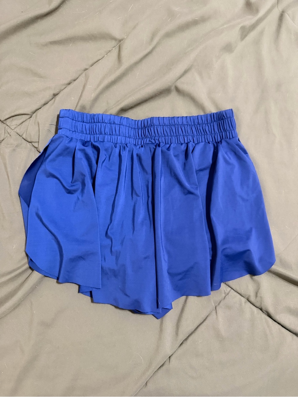 Varsity Royal Blue Girls' Elastic-Waist Pleated Shorts